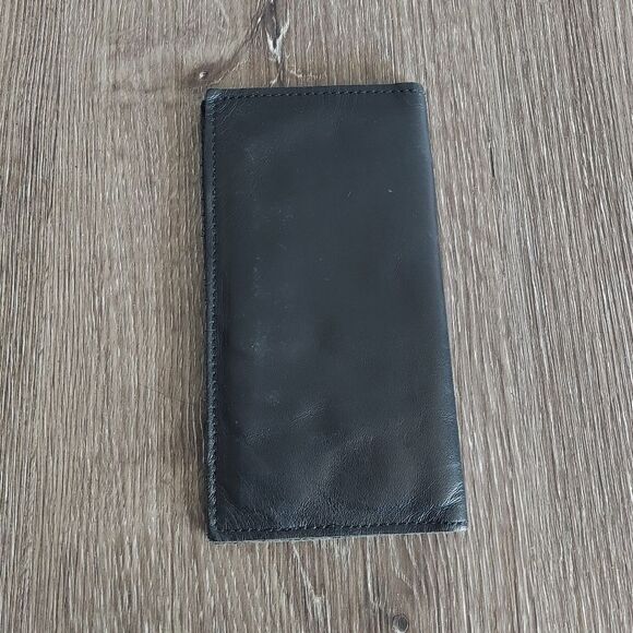 Black Leather Western Wallet with Conchos - Picture 2 of 5
